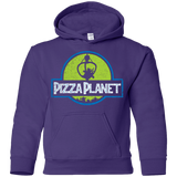 Sweatshirts Purple / YS Pizza Planet Youth Hoodie