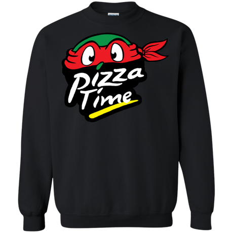 Sweatshirts Black / S Pizza Time Crewneck Sweatshirt