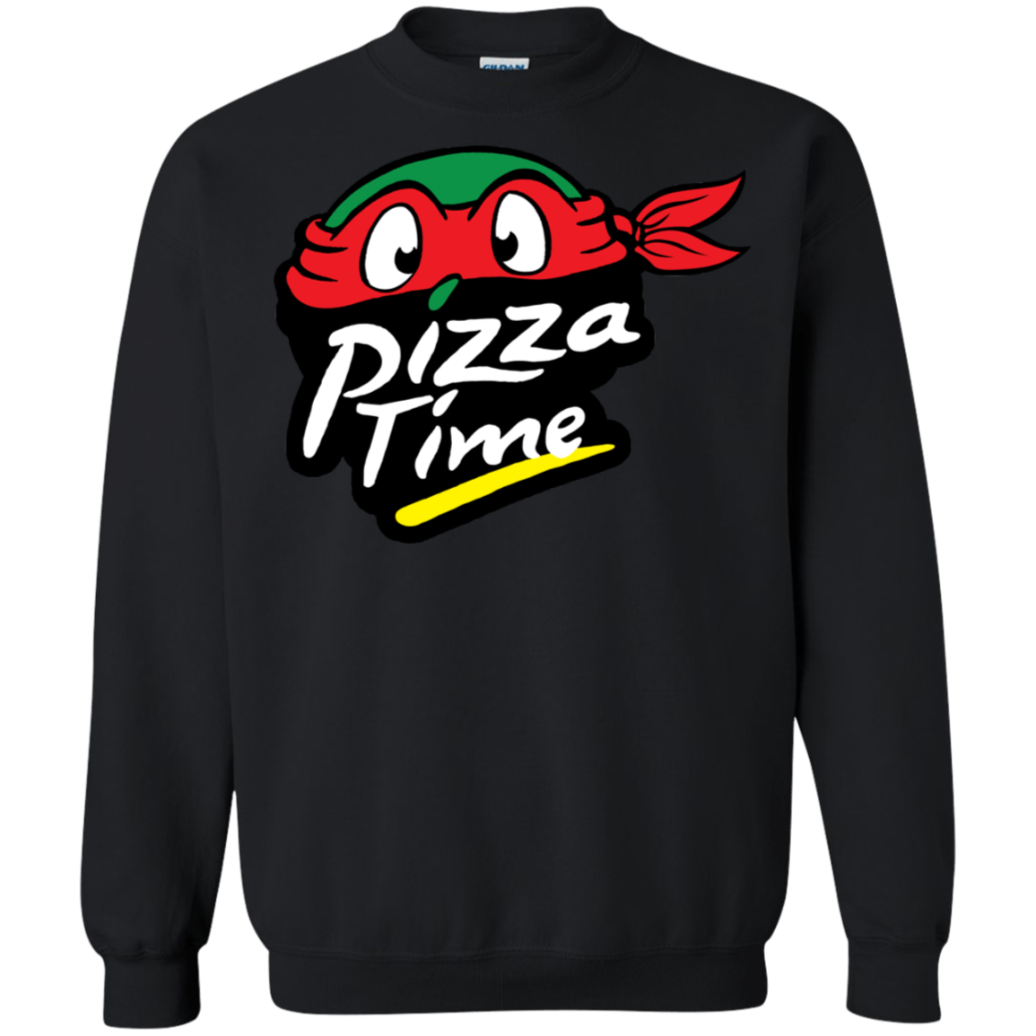 Sweatshirts Black / S Pizza Time Crewneck Sweatshirt