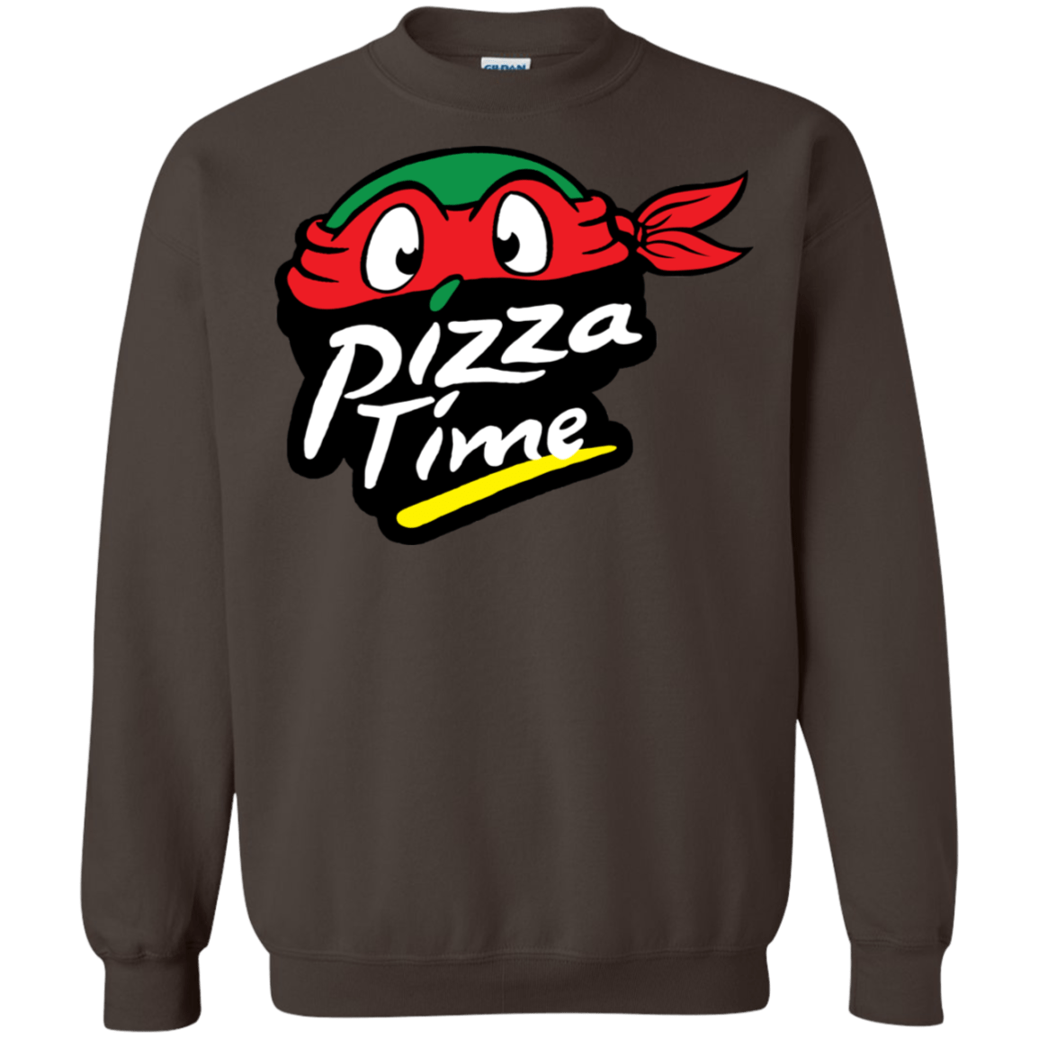 Sweatshirts Dark Chocolate / S Pizza Time Crewneck Sweatshirt