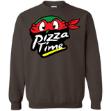 Sweatshirts Dark Chocolate / S Pizza Time Crewneck Sweatshirt