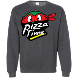 Sweatshirts Dark Heather / S Pizza Time Crewneck Sweatshirt