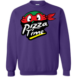 Sweatshirts Purple / S Pizza Time Crewneck Sweatshirt