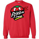 Sweatshirts Red / S Pizza Time Crewneck Sweatshirt