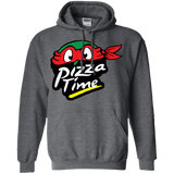 Sweatshirts Dark Heather / S Pizza Time Pullover Hoodie