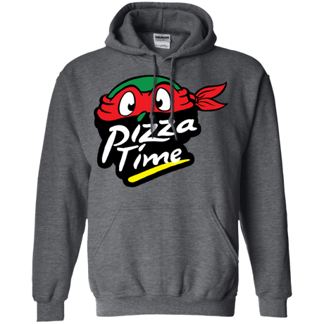 Sweatshirts Dark Heather / S Pizza Time Pullover Hoodie