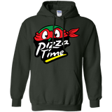 Sweatshirts Forest Green / S Pizza Time Pullover Hoodie