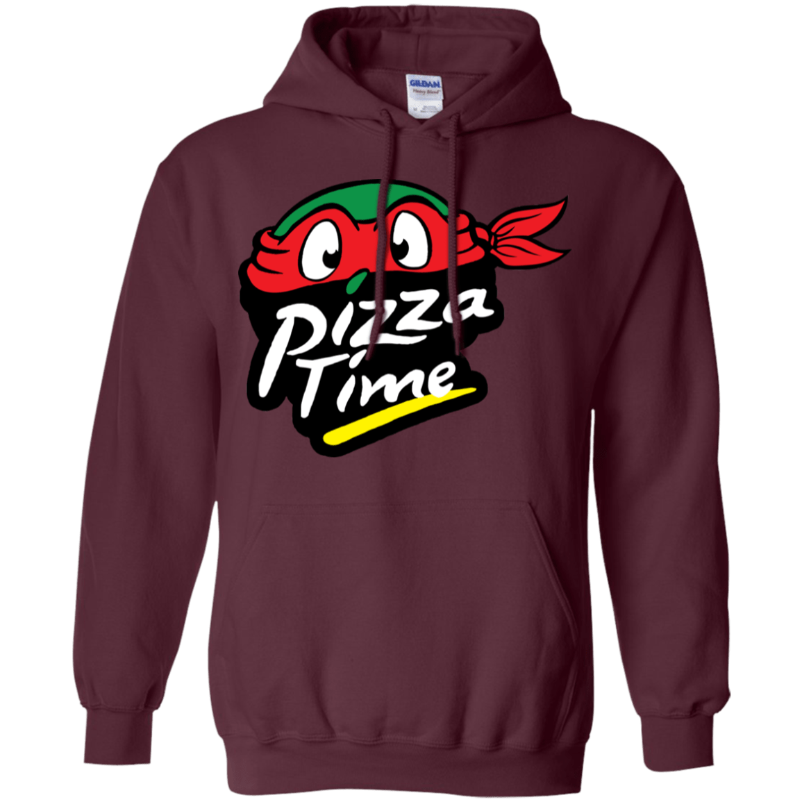 Sweatshirts Maroon / S Pizza Time Pullover Hoodie