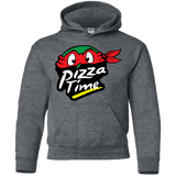 Sweatshirts Dark Heather / YS Pizza Time Youth Hoodie