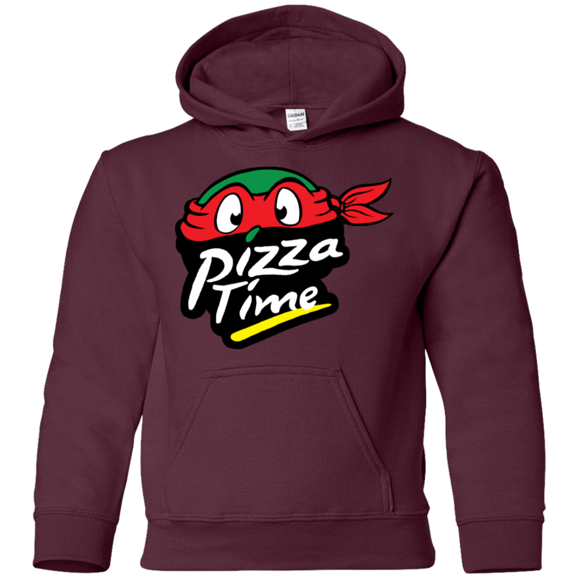 Sweatshirts Maroon / YS Pizza Time Youth Hoodie