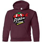 Sweatshirts Maroon / YS Pizza Time Youth Hoodie