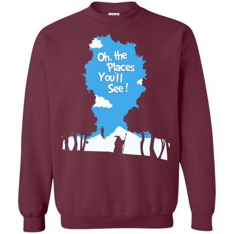 Sweatshirts Maroon / Small Places Youll See Crewneck Sweatshirt