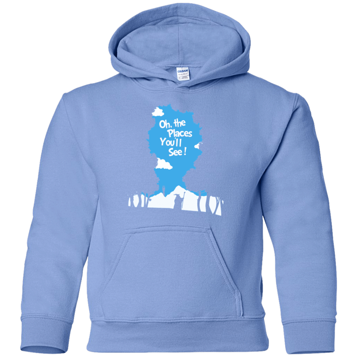 Sweatshirts Carolina Blue / YS Places Youll See Youth Hoodie