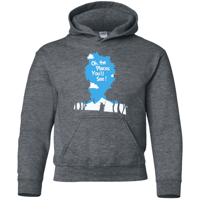 Sweatshirts Dark Heather / YS Places Youll See Youth Hoodie