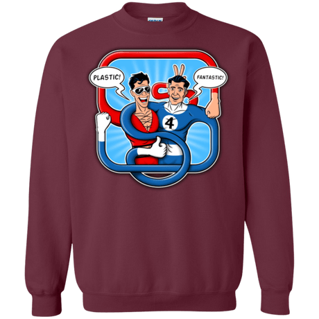 Sweatshirts Maroon / Small Plastic Fantastic Crewneck Sweatshirt