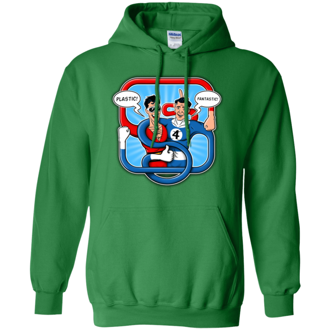 Sweatshirts Irish Green / Small Plastic Fantastic Pullover Hoodie