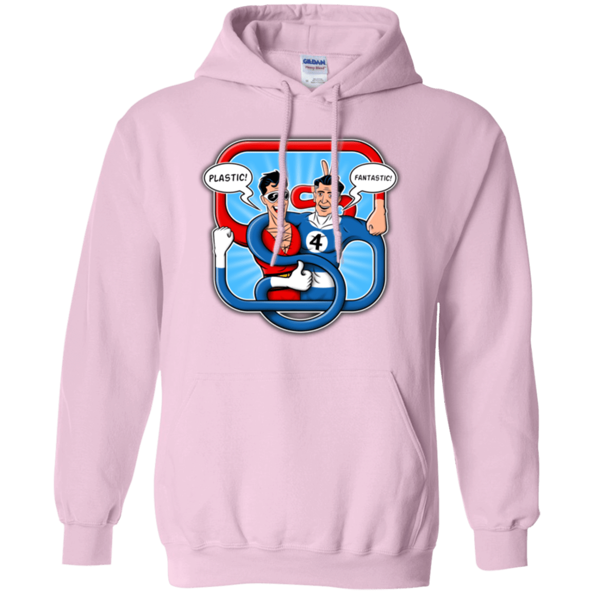 Sweatshirts Light Pink / Small Plastic Fantastic Pullover Hoodie