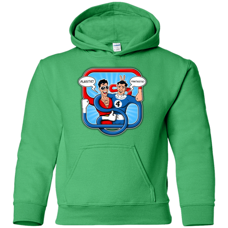 Sweatshirts Irish Green / YS Plastic Fantastic Youth Hoodie