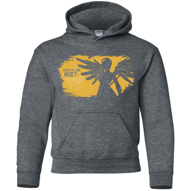 Sweatshirts Dark Heather / YS Play of the Game Mercy Youth Hoodie