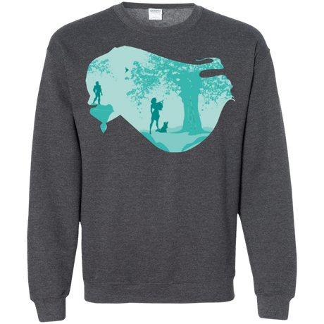 Sweatshirts Dark Heather / Small Poca Portrait Pop Crewneck Sweatshirt