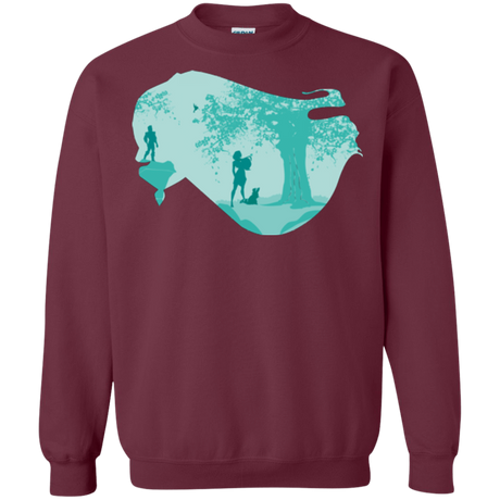 Sweatshirts Maroon / Small Poca Portrait Pop Crewneck Sweatshirt