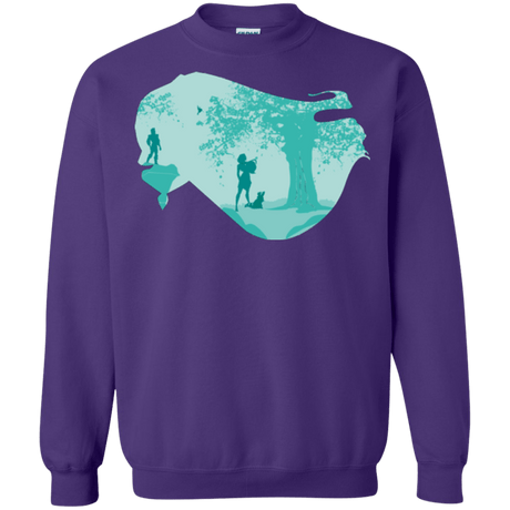 Sweatshirts Purple / Small Poca Portrait Pop Crewneck Sweatshirt