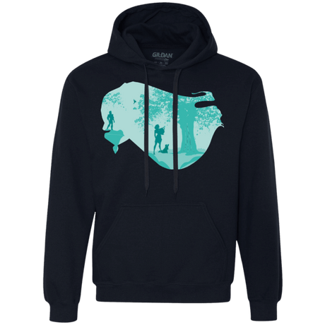 Sweatshirts Navy / Small Poca Portrait Pop Premium Fleece Hoodie
