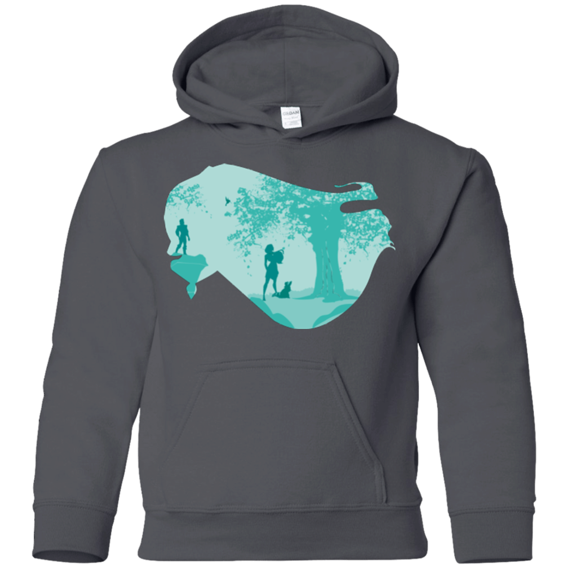 Sweatshirts Charcoal / YS Poca Portrait Pop Youth Hoodie