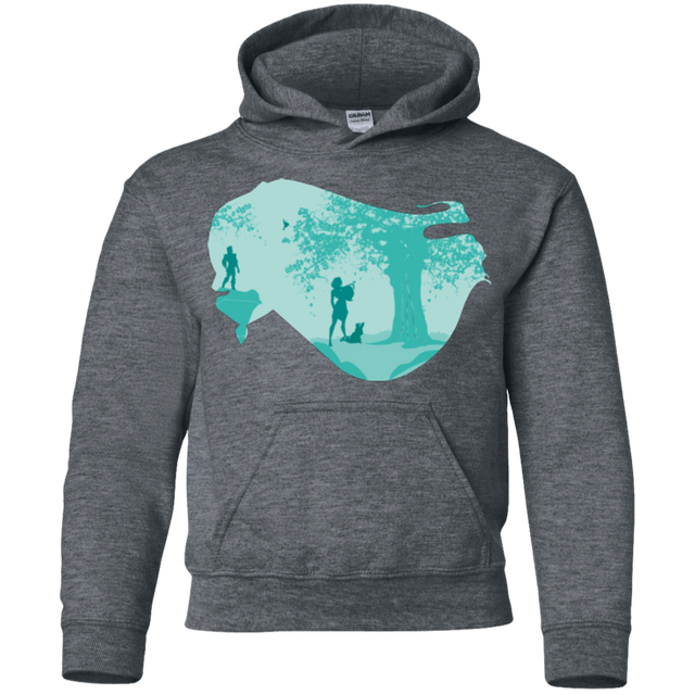 Sweatshirts Dark Heather / YS Poca Portrait Pop Youth Hoodie