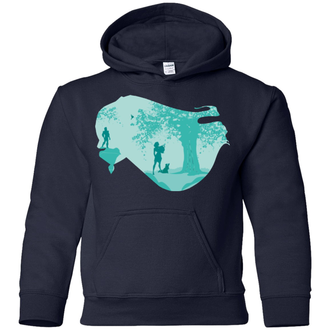 Sweatshirts Navy / YS Poca Portrait Pop Youth Hoodie