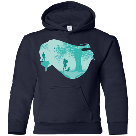 Sweatshirts Navy / YS Poca Portrait Pop Youth Hoodie