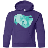 Sweatshirts Purple / YS Poca Portrait Pop Youth Hoodie
