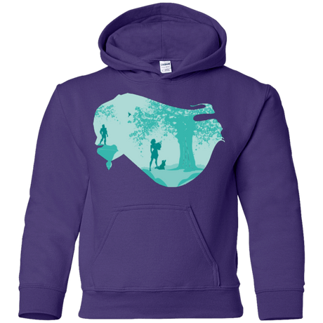 Sweatshirts Purple / YS Poca Portrait Pop Youth Hoodie