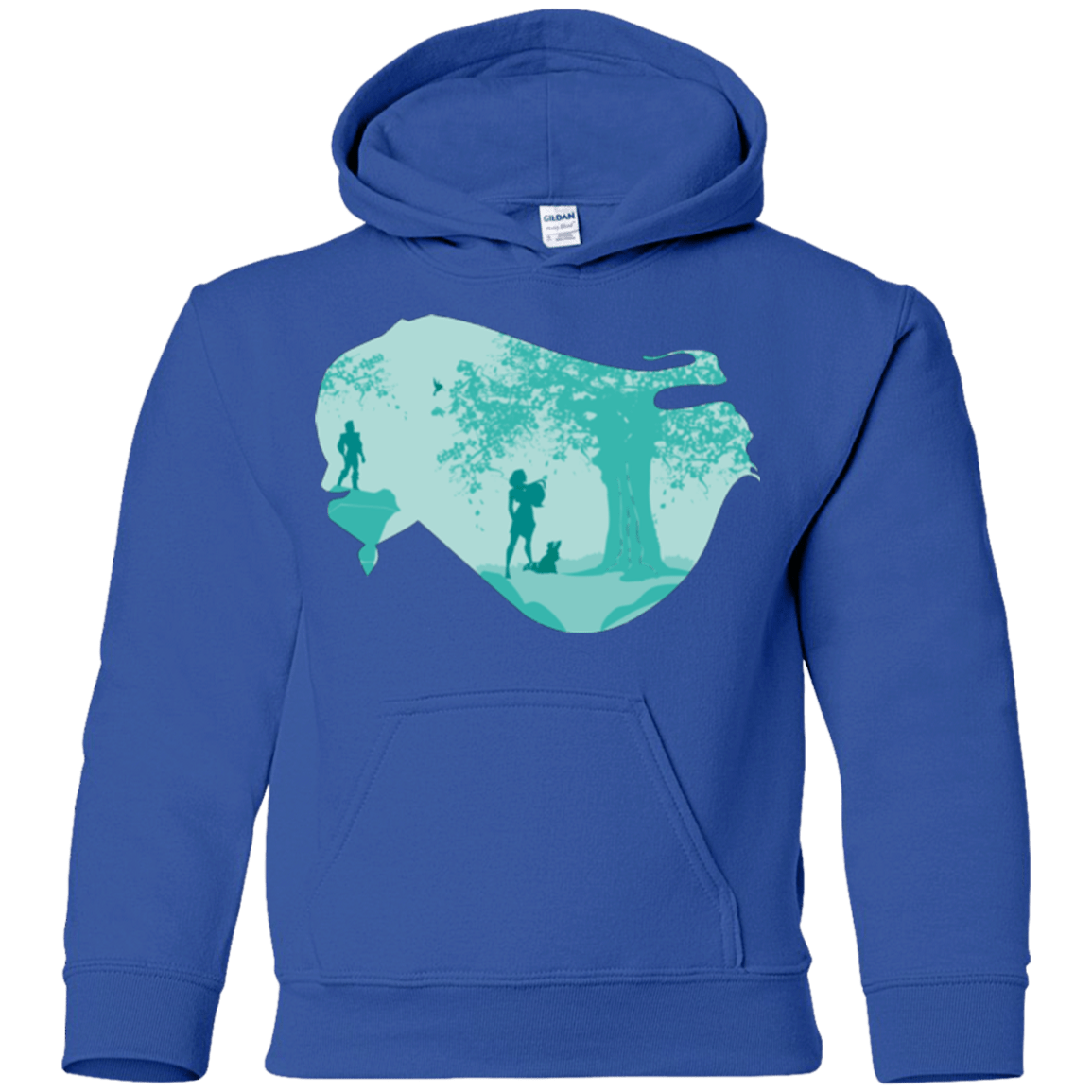Sweatshirts Royal / YS Poca Portrait Pop Youth Hoodie