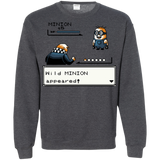 Sweatshirts Dark Heather / S Pocket minions Crewneck Sweatshirt