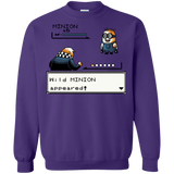 Sweatshirts Purple / S Pocket minions Crewneck Sweatshirt