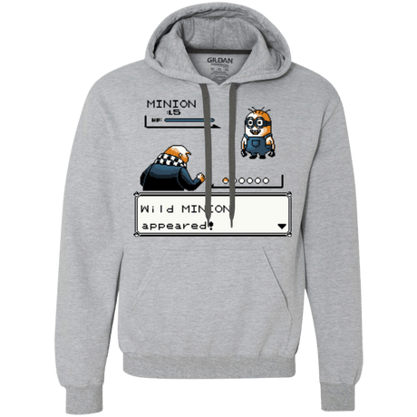Sweatshirts Sport Grey / S Pocket minions Premium Fleece Hoodie
