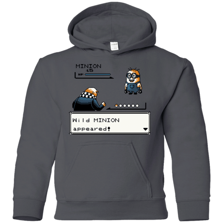 Sweatshirts Charcoal / YS Pocket minions Youth Hoodie
