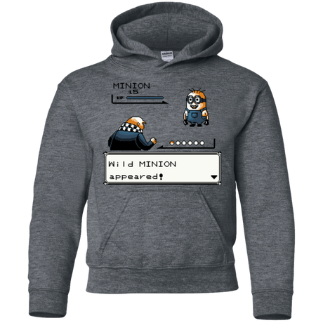 Sweatshirts Dark Heather / YS Pocket minions Youth Hoodie