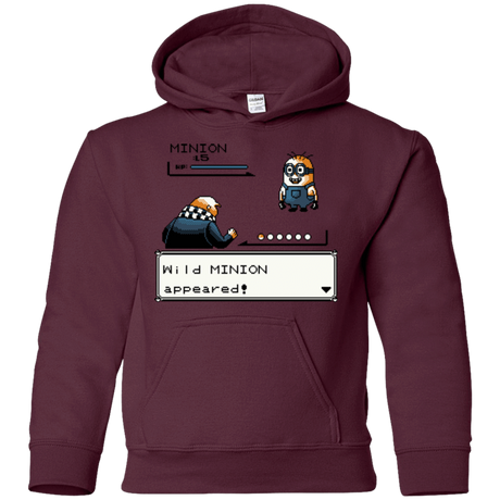 Sweatshirts Maroon / YS Pocket minions Youth Hoodie