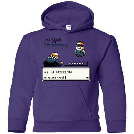 Sweatshirts Purple / YS Pocket minions Youth Hoodie