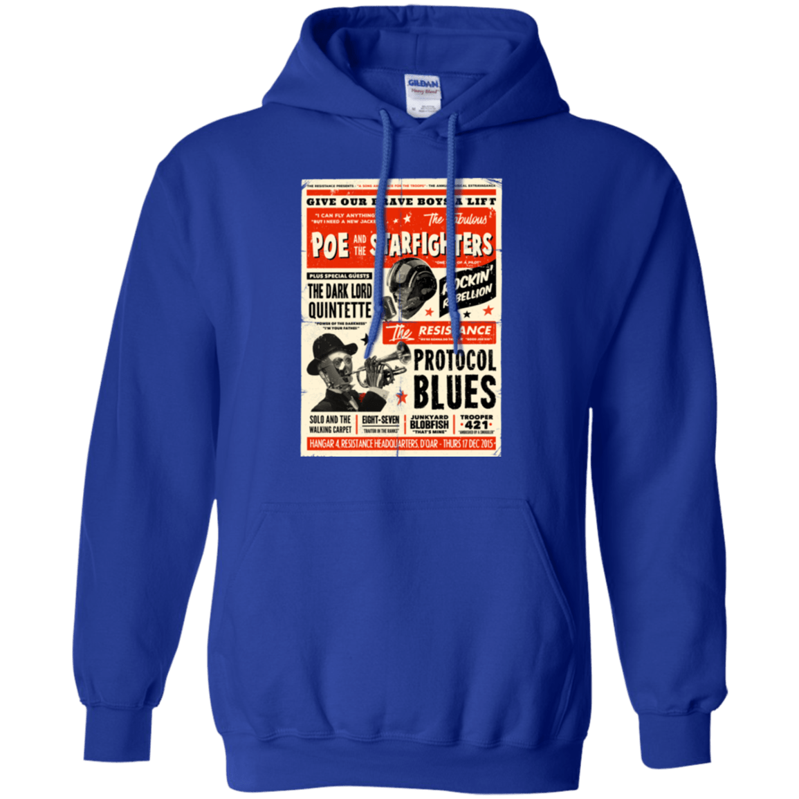 Sweatshirts Royal / Small Poe and The Starfighters Pullover Hoodie