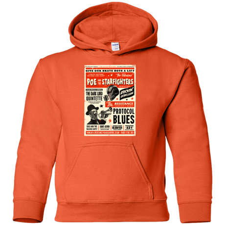 Sweatshirts Orange / YS Poe and The Starfighters Youth Hoodie