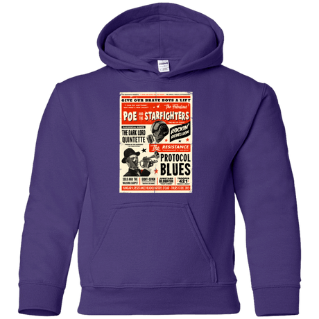 Sweatshirts Purple / YS Poe and The Starfighters Youth Hoodie