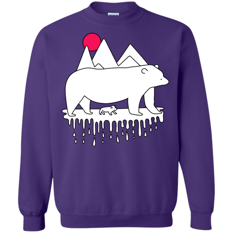 Sweatshirts Purple / S Polar Bear Family Crewneck Sweatshirt