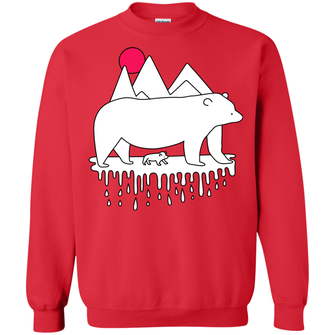 Sweatshirts Red / S Polar Bear Family Crewneck Sweatshirt
