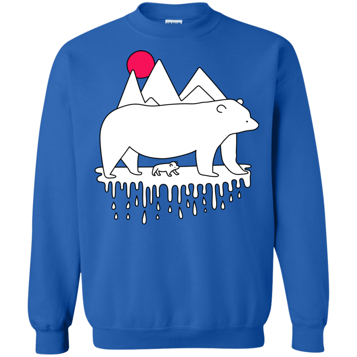 Sweatshirts Royal / S Polar Bear Family Crewneck Sweatshirt