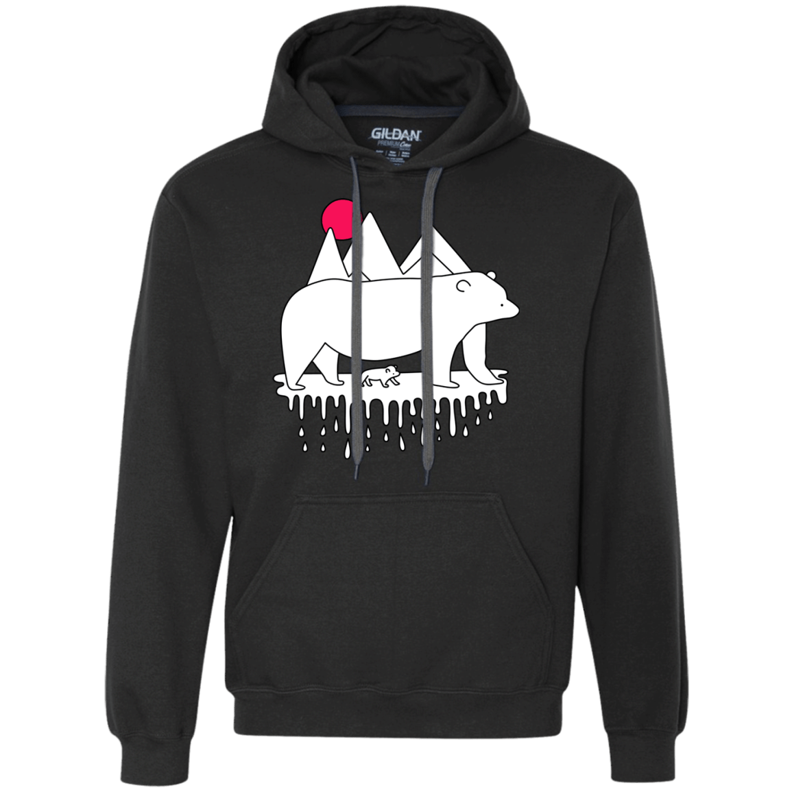 Sweatshirts Black / S Polar Bear Family Premium Fleece Hoodie