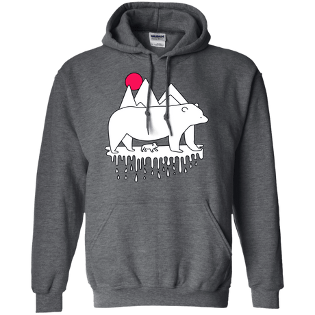 Sweatshirts Dark Heather / S Polar Bear Family Pullover Hoodie