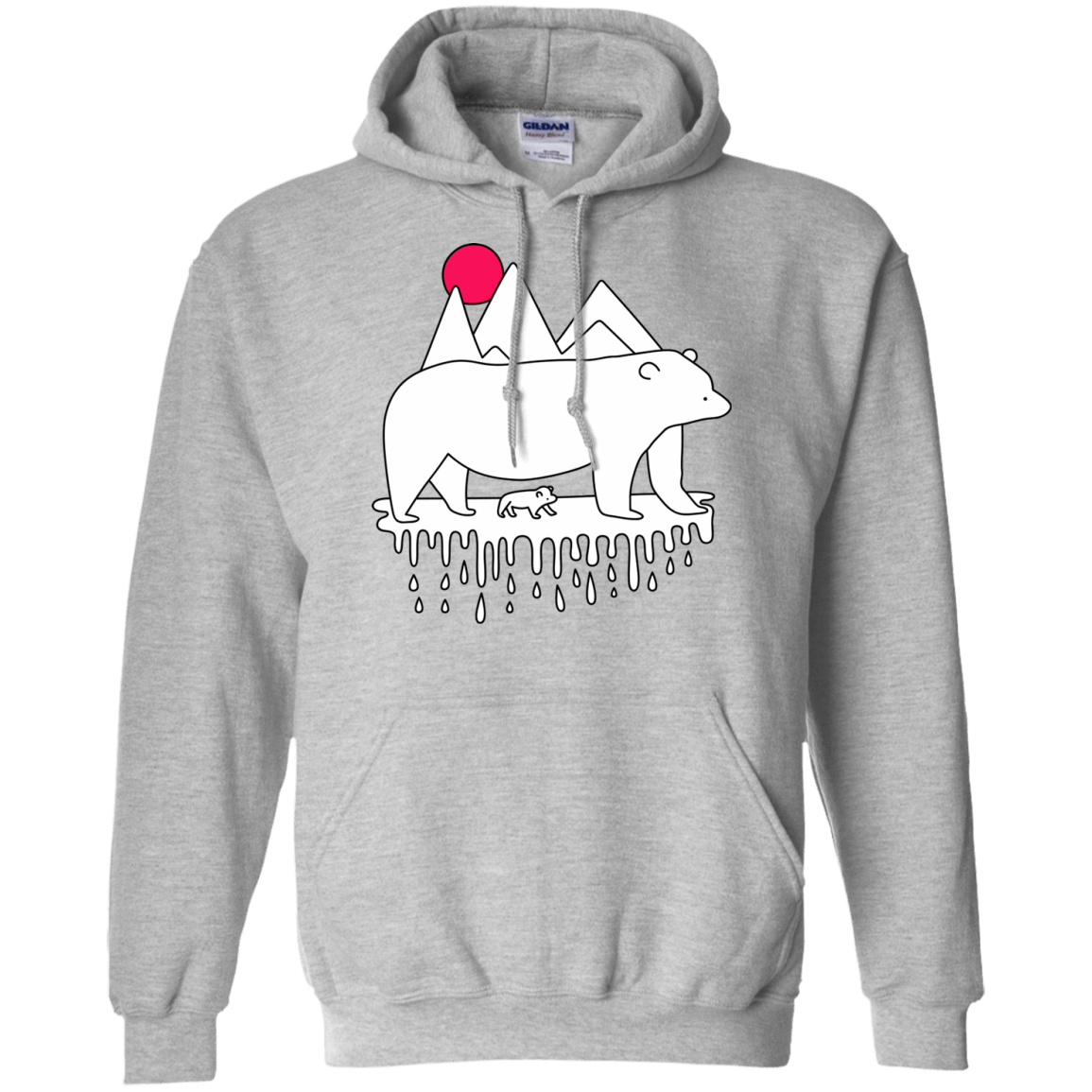 Sweatshirts Sport Grey / S Polar Bear Family Pullover Hoodie